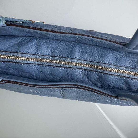 Tory Burch Tote Bag Light Blue Leather - Picture 11 of 17